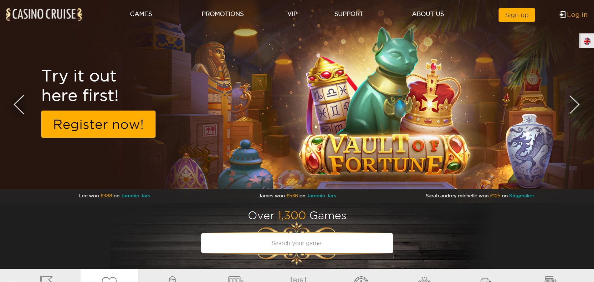 Casino Cruise Vault of Fortune