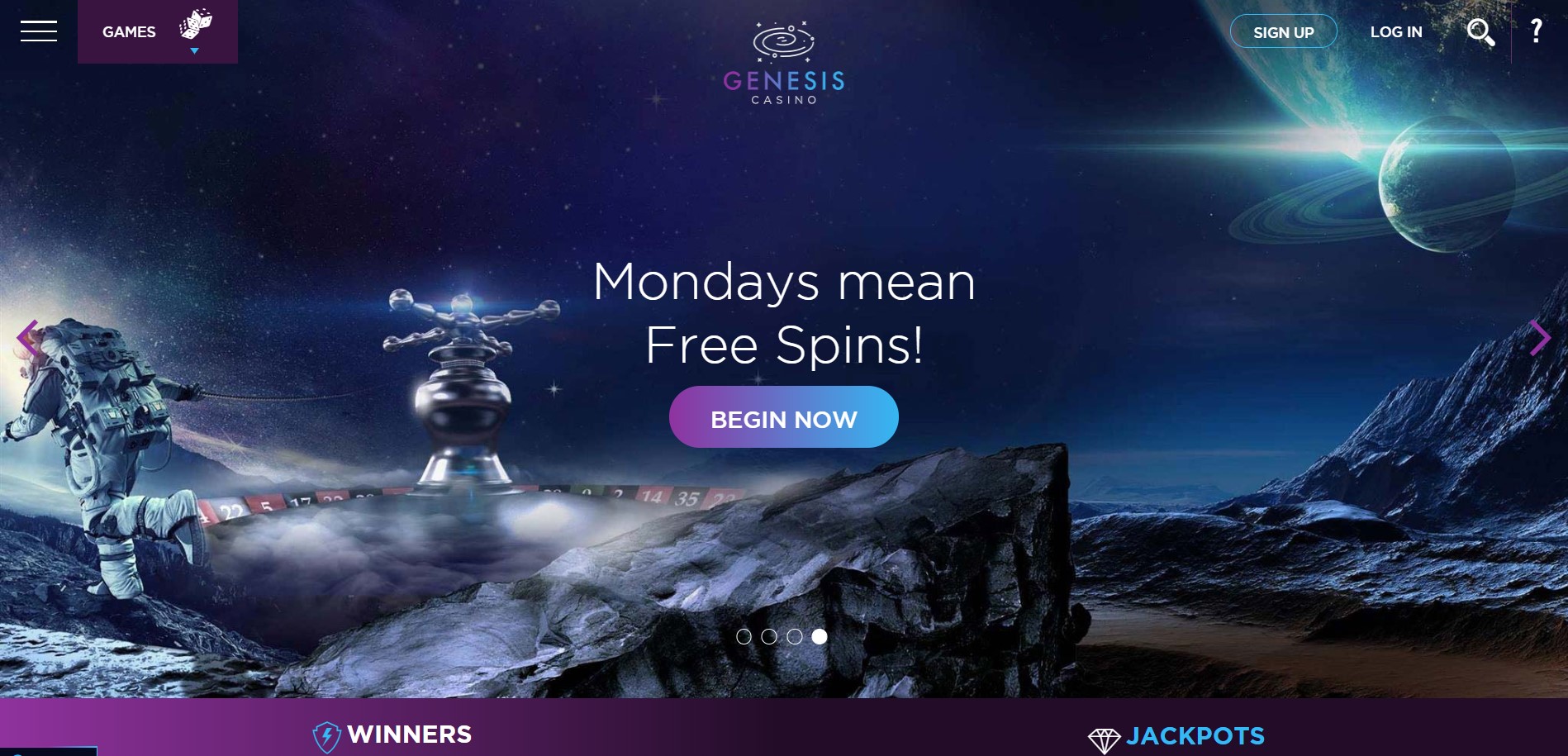 Genesis Casino Homepage