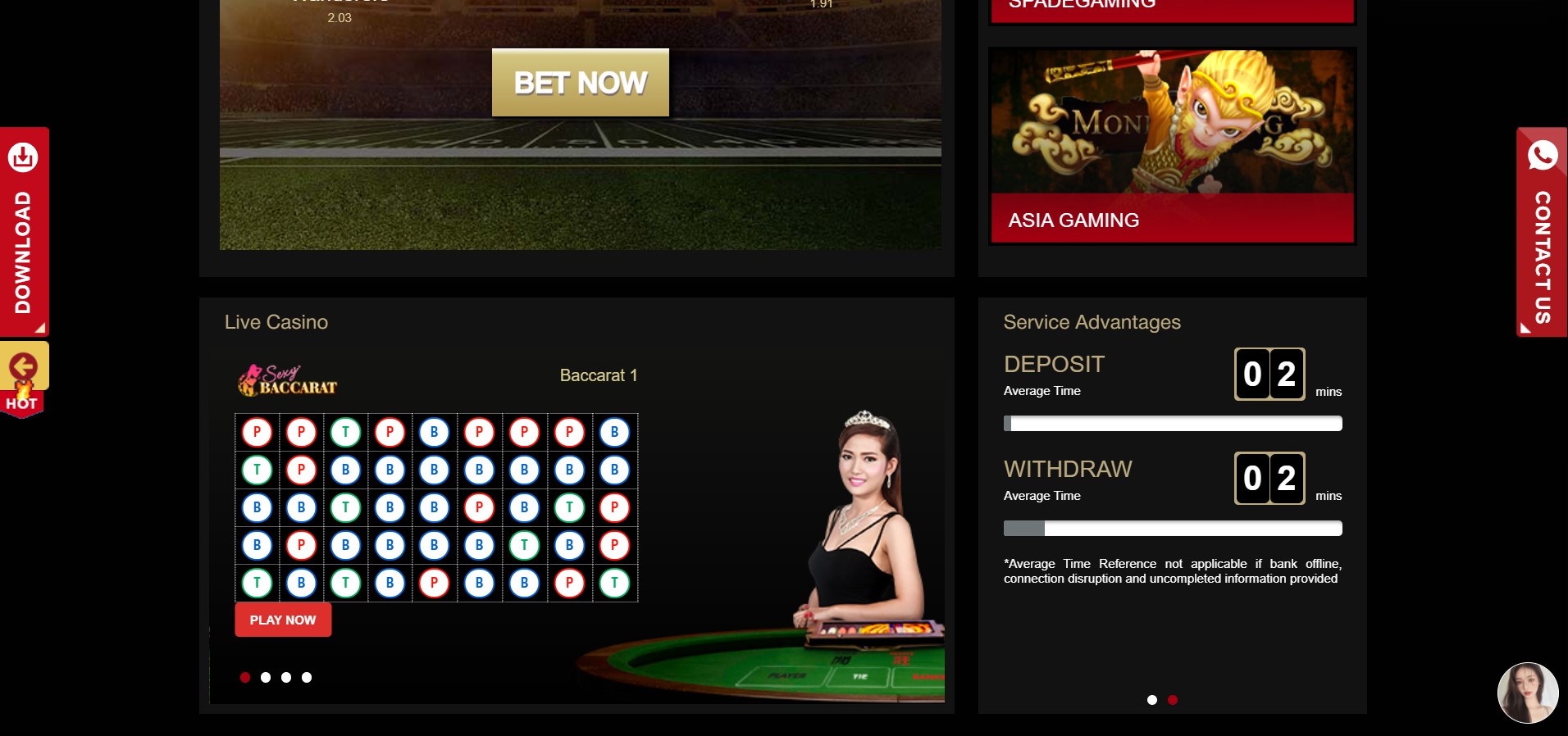 IVIP9 Live Casinos