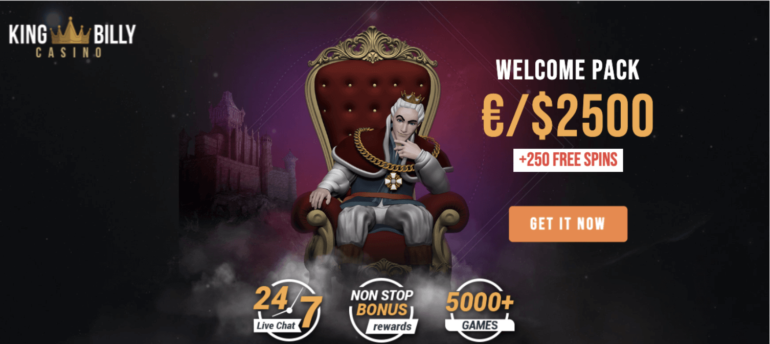 King Billy Casino welcome bonus