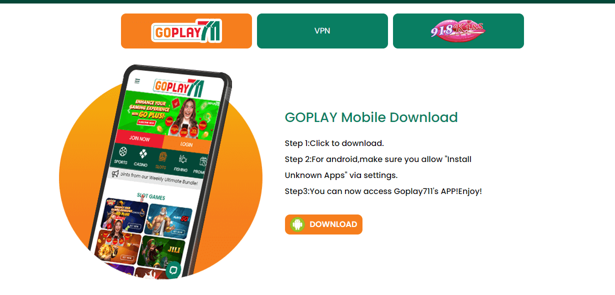 GoPlay711 betting app